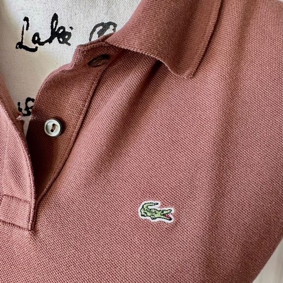 LACOSTE | Polo Shirt Women's Top Brown 40 (Small) - Picture 4 of 7